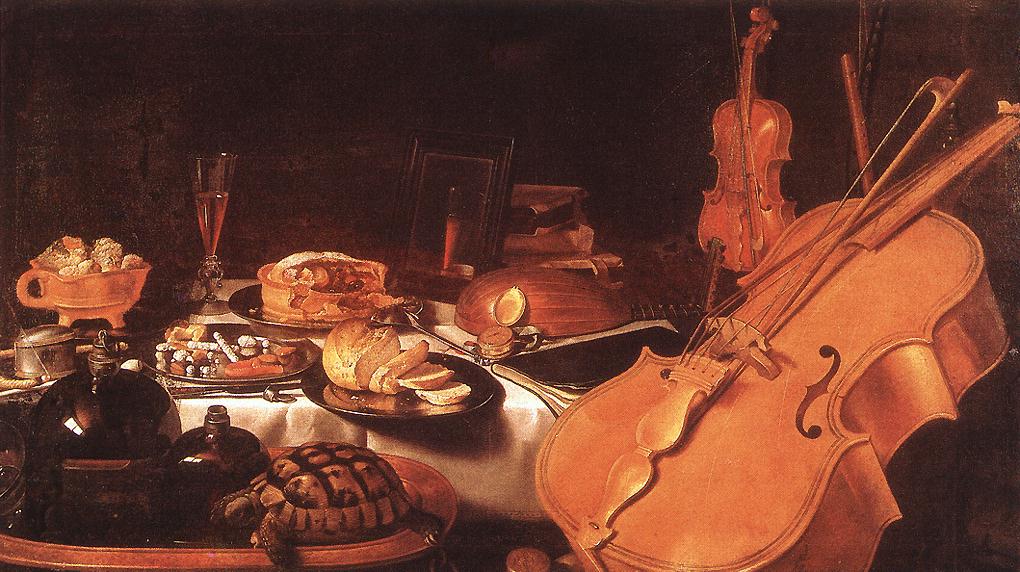 CLAESZ, Pieter Still-Life with Musical Instruments dfg